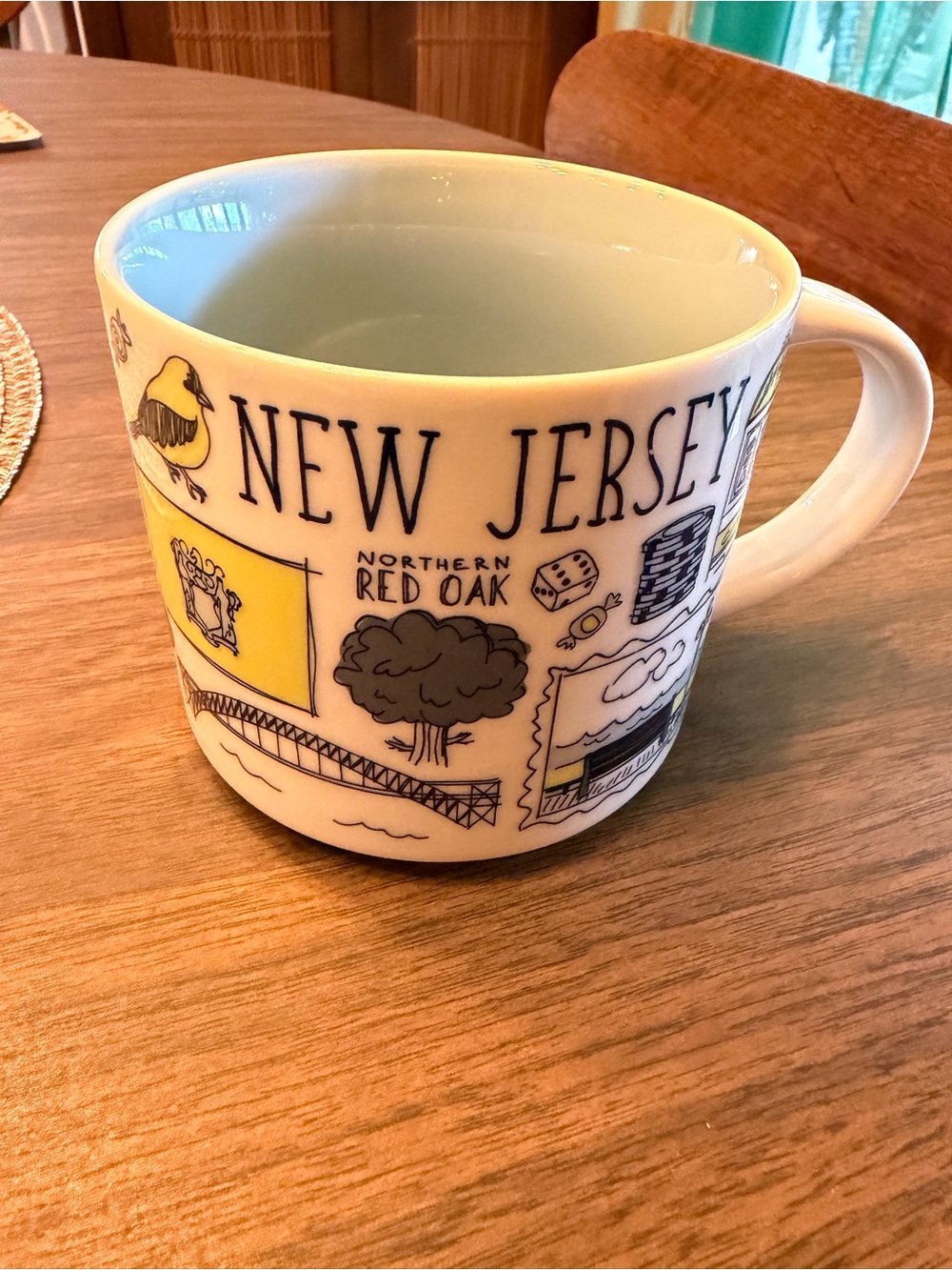 Starbucks Been There New Jersey Illustrated Mug - White and Yellow Accents